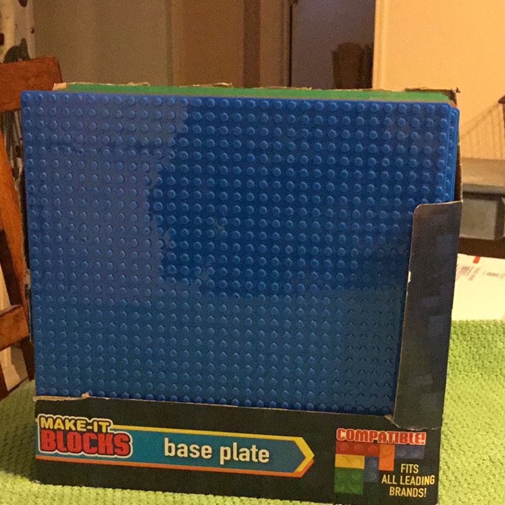 31 Make-It Blocks Blue Base Plate (please READ desc. carefully)